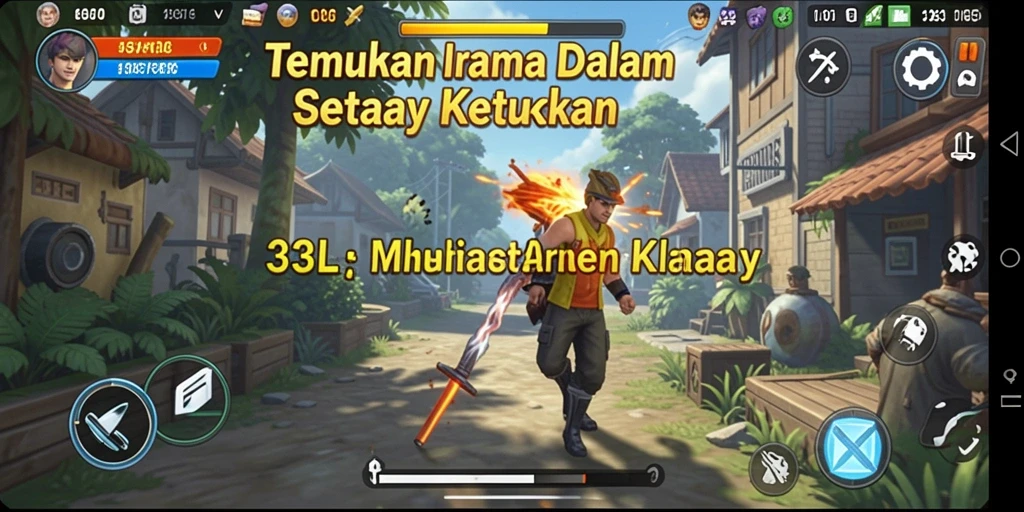 Tampilan gameplay 33L yang memukau dengan berbagai tantangan musik.