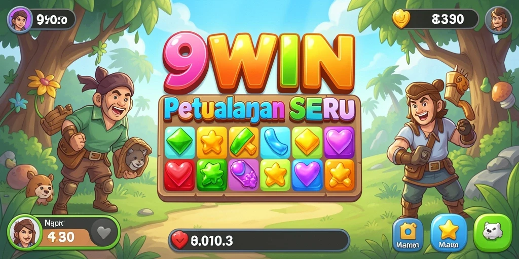 Grafik cerah dan menyenangkan dalam gameplay 9WIN.