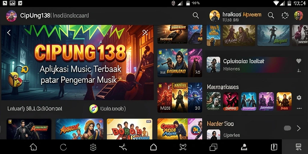 Tampilan utama <strong>CIPUNG138</strong> dengan koleksi musik yang menarik.