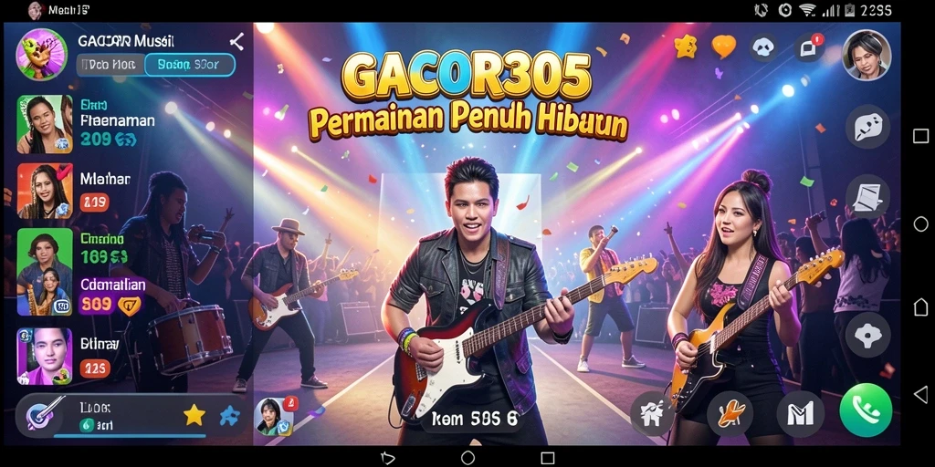Tampilan gameplay GACOR305 yang interaktif dan penuh warna.