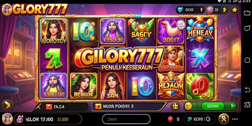Gameplay seru GLORY777 dengan grafis slot yang menarik.