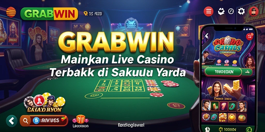 Tampilan gameplay Live Casino yang mendebarkan dari GRABWIN.