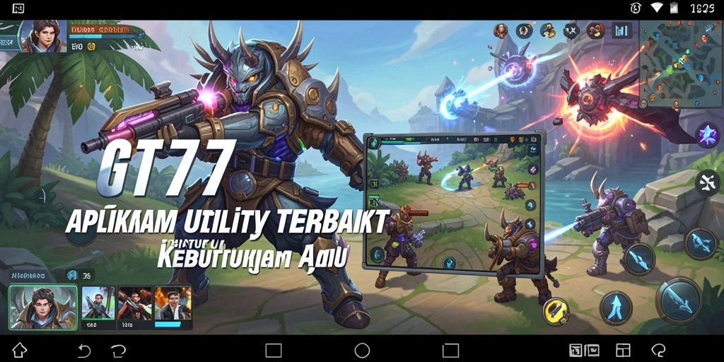 Tampilan antarmuka aplikasi GT777 yang sederhana dan fungsional.