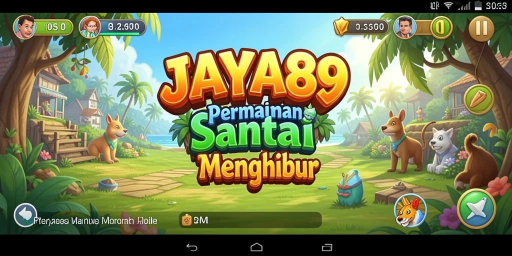 Tampilan gameplay JAYA89 yang penuh warna dan seru.