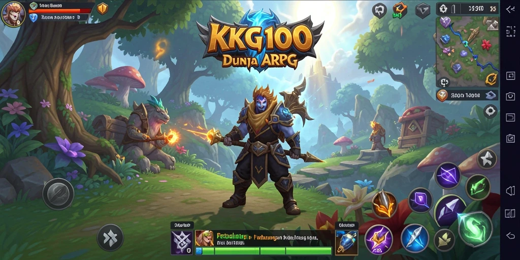 Tampilan gameplay KPK100 yang menegangkan dan penuh aksi ARPG.