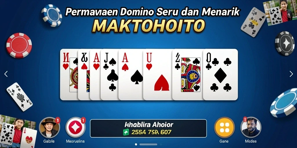 Tampilan gameplay dominonya yang seru dan interaktif.