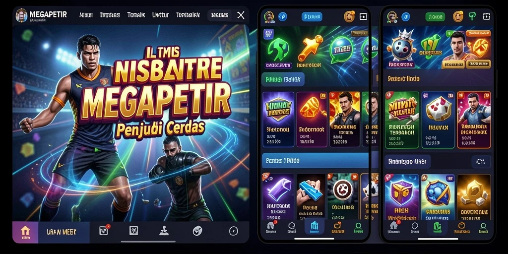 Screenshot gameplay MEGAPETIR dengan tampilan taruhan yang menarik.