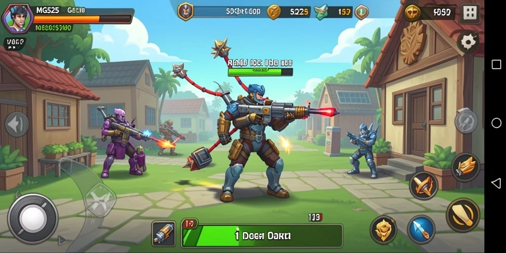 Screenshot gameplay MG525 yang menunjukkan aksi seru dalam permainan Idle.
