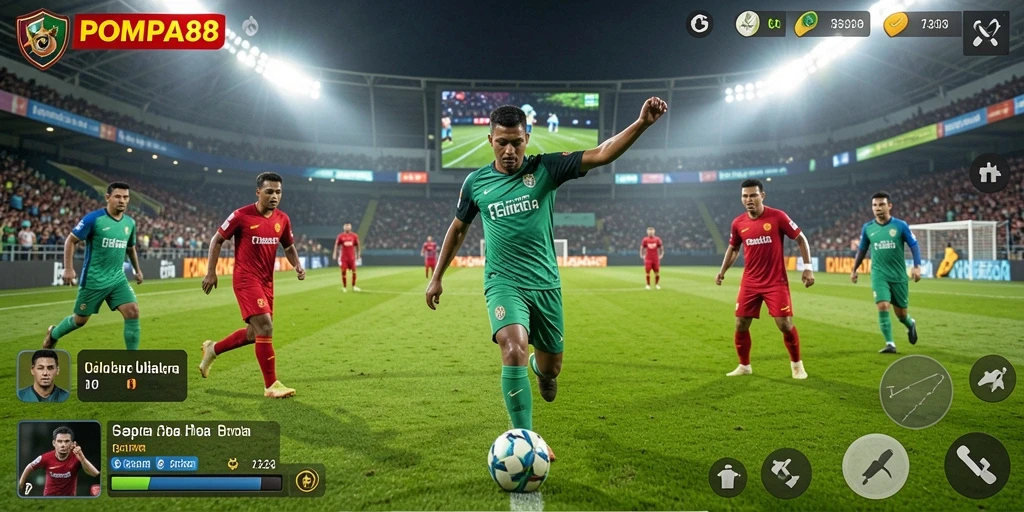 Tampilan gameplay POMPA88 yang mendebarkan dan realistis.