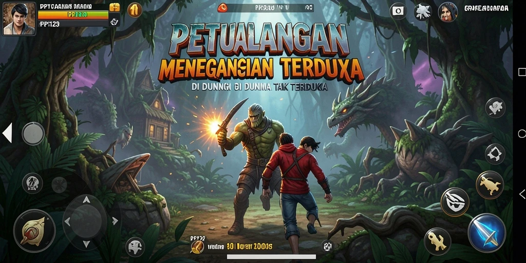 Tangkapan layar menampilkan karakter beraksi dalam petualangan yang mendebarkan.
