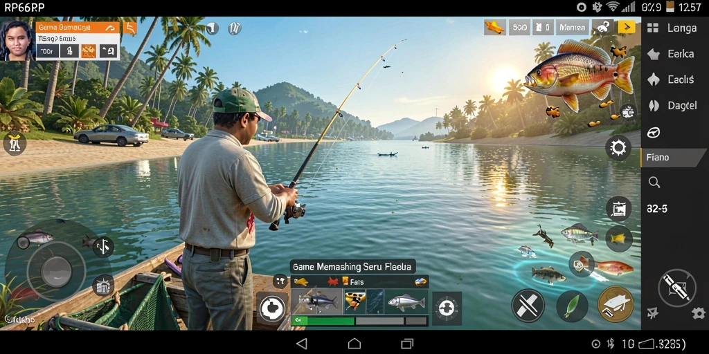 Tampilan menarik dari gameplay memancing di RP62RP dengan berbagai ikan yang memukau.