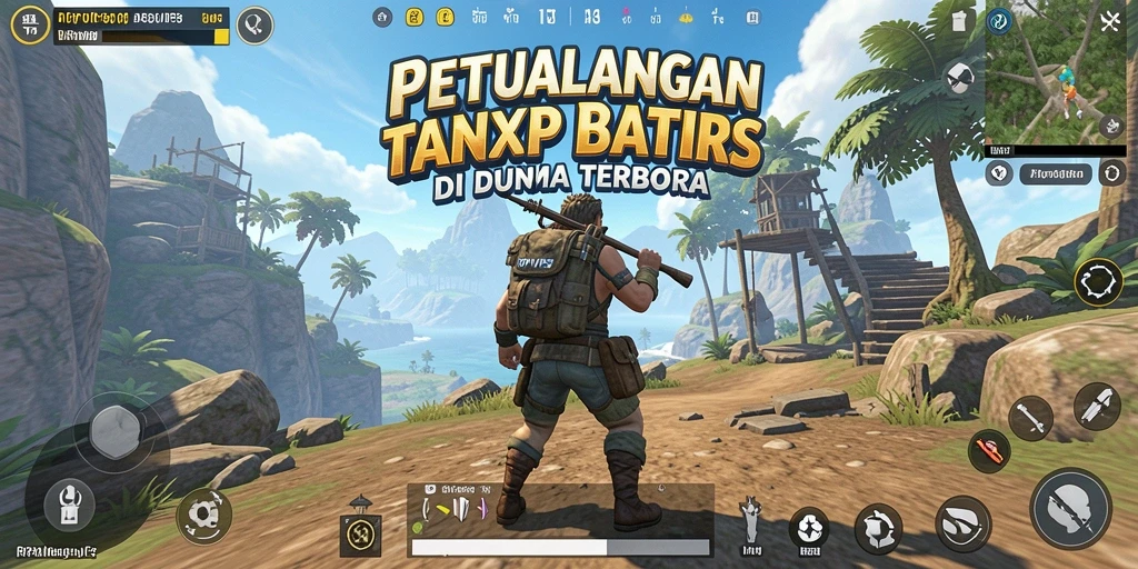 Screenshot menampilkan aksi eksplorasi di dunia terbuka RPVIP5.