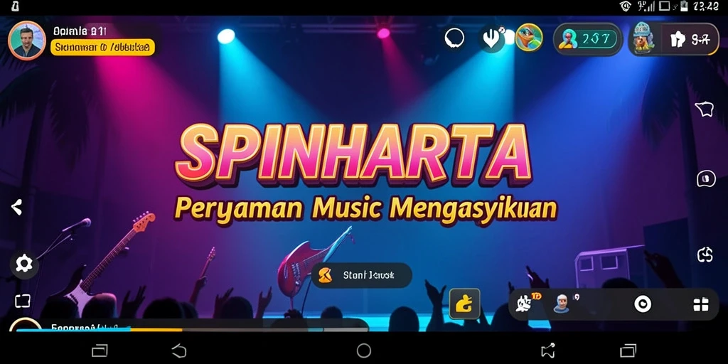 Gameplay SPINHARTA yang seru dan penuh warna.