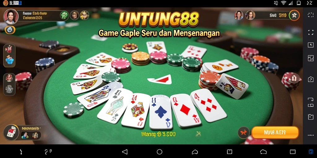 Tampilan permainan Gaple yang seru dan interaktif.