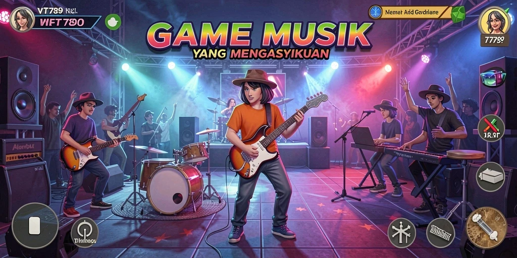 Screenshot gameplay VT789 dengan momen seru saat memainkan lagu.